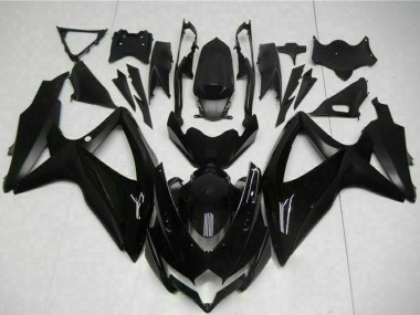 Best 2008-2010 Suzuki GSXR 600/750 Motorcycle Fairings - Glossy Black Matte Black