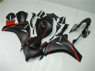 Best 2008-2011 Honda CBR1000RR Motorcycle Fairings - Matte Black Red