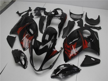 Best 2008-2020 Suzuki GSXR 1300 Hayabusa Motorcycle Fairings - Glossy Black Red