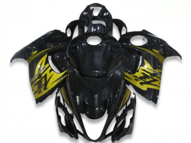 Best 2008-2020 Suzuki GSXR 1300 Hayabusa Motorcycle Fairings - Glossy Black Yellow