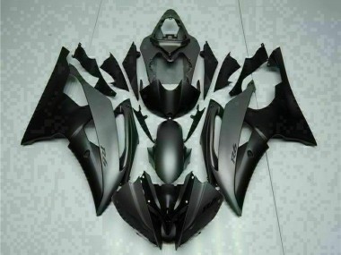 Best 2008-2016 Yamaha YZF R6 Motorcycle Fairings - Grey Matte Black