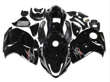 Best 2008-2020 Suzuki GSXR 1300 Hayabusa Motorcycle Fairings - Glossy Black Grey