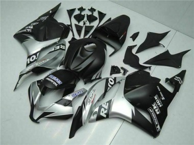 Best 2009-2012 Honda CBR600RR Motorcycle Fairings - Silver Matte Black Repsol