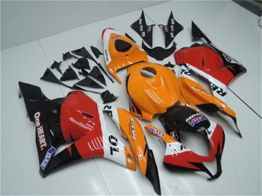 Best 2009-2012 Honda CBR600RR Full Motorcycle Fairing Kits - Orange White Red Glossy Black Repsol