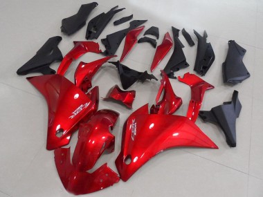 Best 2011-2015 Honda CBR250RR Motorcycle Fairings - Red Matte Black