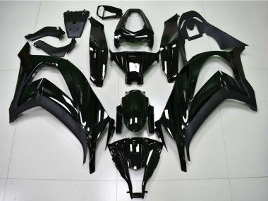 Best 2011-2015 Kawasaki ZX10R Motorcycle Fairings - Glossy Black