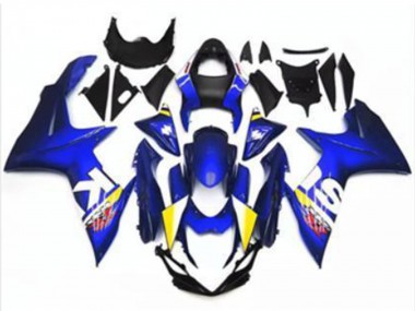Best 2011-2024 Suzuki GSXR 600/750 Motorcycle Fairing - Blue White