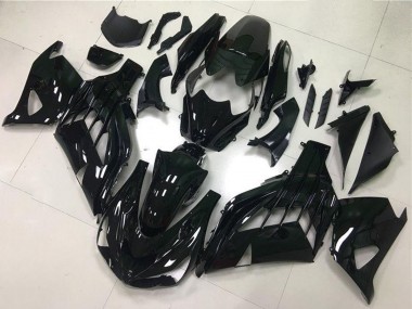 Best 2012-2024 Kawasaki ZX14R ZZR1400 Motorcycle Fairings - Glossy Black