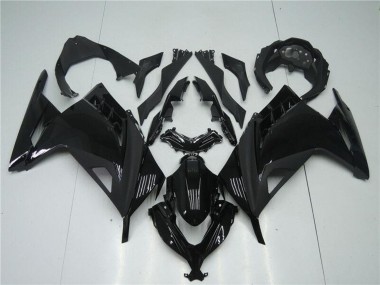 Best 2013-2024 Kawasaki Ninja 300 EX300R Motorcycle Fairings - Glossy Black Matte Black