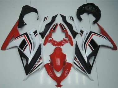 Best 2013-2024 Kawasaki Ninja 300 EX300R Motorcycle Fairings - White Red Black