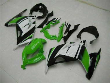 Best 2013-2024 Kawasaki Ninja 300 EX300R Motorcycle Fairings - White Green Black