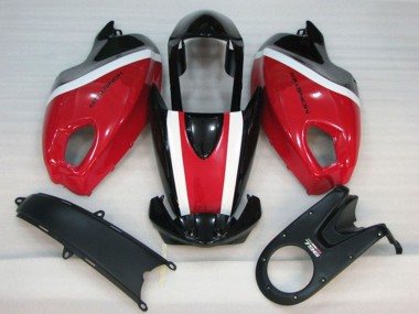 Best 2008-2012 Ducati Monster 696 Motorcycle Fairing Kits - White Red Glossy Black