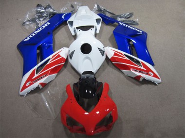 Best 2004-2005 Honda CBR1000RR Bike Fairings - White Red Blue