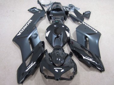 Best 2004-2005 Honda CBR1000RR Motorcycle Fairings - Glossy Black Matte Black White Decals