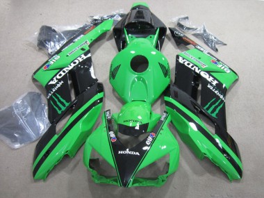 Best 2004-2005 Honda CBR1000RR Motorcycle Fairings - Green Glossy Black Monster