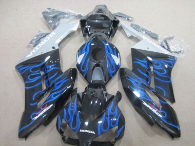 Best 2004-2005 Honda CBR1000RR Motorcycle Fairings - Glossy Black Blue Flame