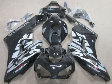 Best 2004-2005 Honda CBR1000RR Motorcycle Fairings - Glossy Black Silver