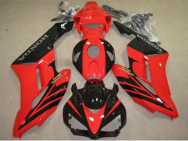 Best 2004-2005 Honda CBR1000RR Motorcycle Fairings - Red Glossy Black Fireblade