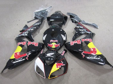 Best 2006-2007 Honda CBR1000RR Motorcycle Fairings - Glossy Black Yellow White Red Bull