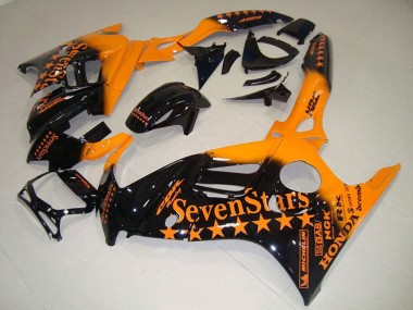 Best 1995-1996 Honda CBR600 F3 Motorcycle Fairings - Orange Glossy Black SevenStars
