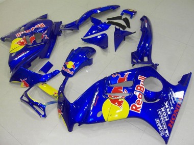 Best 1995-1996 Honda CBR600 F3 Motorcycle Fairings - Blue Yellow Red Bull