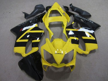 Best 2001-2003 Honda CBR600 F4i Motorcycle Fairing Kits - Yellow Glossy Black