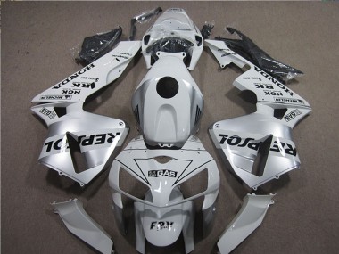 Best 2005-2006 Honda CBR600RR Motorcycle Fairings - White Black Repsol