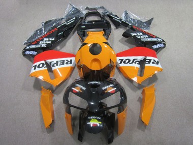 Best 2005-2006 Honda CBR600RR Abs Fairings - Orange White Red Glossy Black Repsol