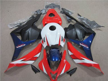 Best 2009-2012 Honda CBR600RR Motorcycle Fairing - White Red Blue Matte Black