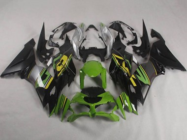 Best 2019-2022 Kawasaki ZX6R Motorcycle Fairings - Green Yellow Silver Matte Black