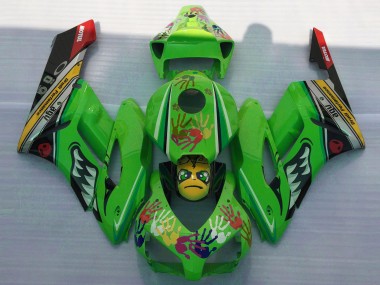 Best 2004-2005 Honda CBR1000RR Motorcycle Fairings - Green Yellow Black Red Shark