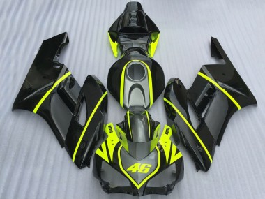 Best 2004-2005 Honda CBR1000RR Motorcycle Fairings - Grey Black High Viz Yellow Motul 46