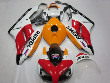 Best 2004-2005 Honda CBR1000RR Motorcycle Fairing - White Orange Red Glossy Black Repsol HRC