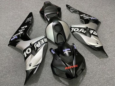 Best 2006-2007 Honda CBR1000RR Motorcycle Fairings - Silver Matte Black Repsol
