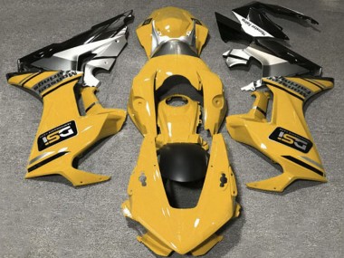 Best 2017-2023 Honda CBR1000RR Motorcycle Fairings - Mustard Yellow White Silver Glossy Black DSI