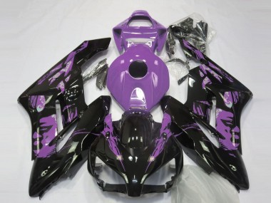 Best 2004-2005 Honda CBR1000RR Motorcycle Fairings - Light Purple Glossy Black Le Mis