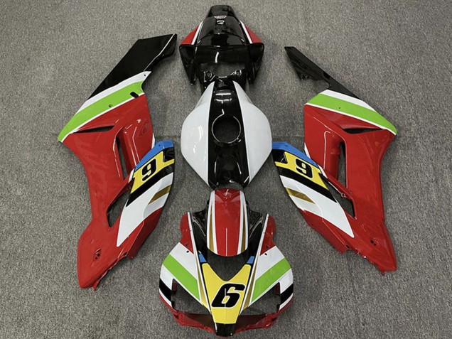 2004-2005 Honda CBR1000RR Motorcycle Fairings - White Red Green Yellow Glossy Black 6