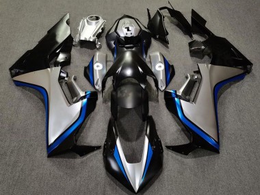 Best 2017-2023 Honda CBR1000RR Motorcycle Fairings - Silver Blue Glossy Black