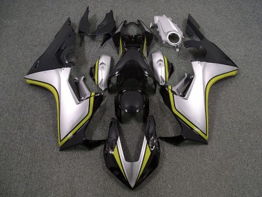 Best 2017-2023 Honda CBR1000RR Motorcycle Fairings - Silver Yellow Glossy Black