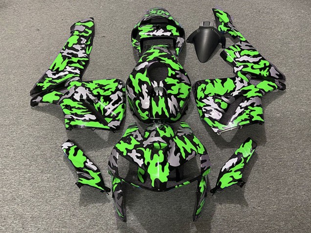 2005-2006 Honda CBR600RR Motorcycle Fairings - Camouflage Green