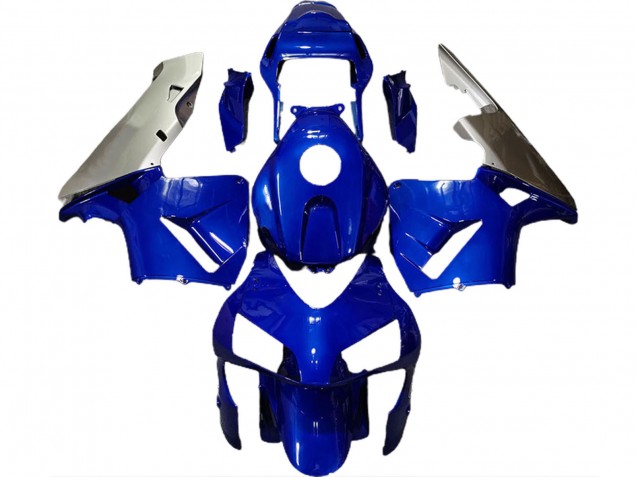 2003-2004 Honda CBR600RR Motorcycle Fairings - Silver Blue