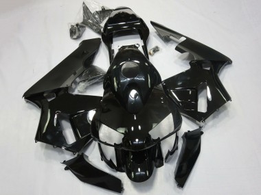 Best 2003-2004 Honda CBR600RR Motorcycle Fairing - Glossy Black Matte Black
