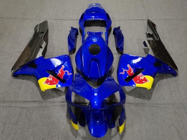 Best 2003-2004 Honda CBR600RR Motorcycle Fairings - Blue Yellow Glossy Black Red Bull