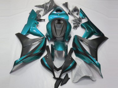 Best 2007-2008 Honda CBR600RR Motorcycle Fairings - Light Blue Matte Black