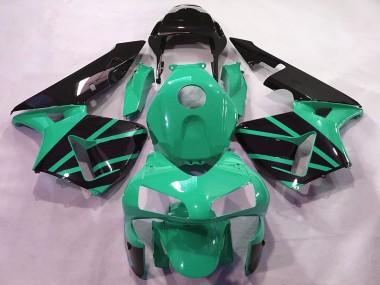 Best 2003-2004 Honda CBR600RR Motorcycle Fairings - Mint Green Glossy Black OEM Style