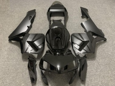 Best 2003-2004 Honda CBR600RR Motorcycle Fairings - Glossy Black Matte Grey OEM Style
