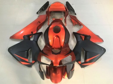 Best 2003-2004 Honda CBR600RR Motorcycle Fairings - Orange Matte Black