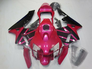 Best 2003-2004 Honda CBR600RR Motorcycle Fairings - Pink Glossy Black