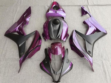 Best 2007-2008 Honda CBR600RR Motorcycle Fairing - Purple Matte Black
