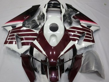 Best 2003-2004 Honda CBR600RR Motorcycle Fairings - White Dark Purple